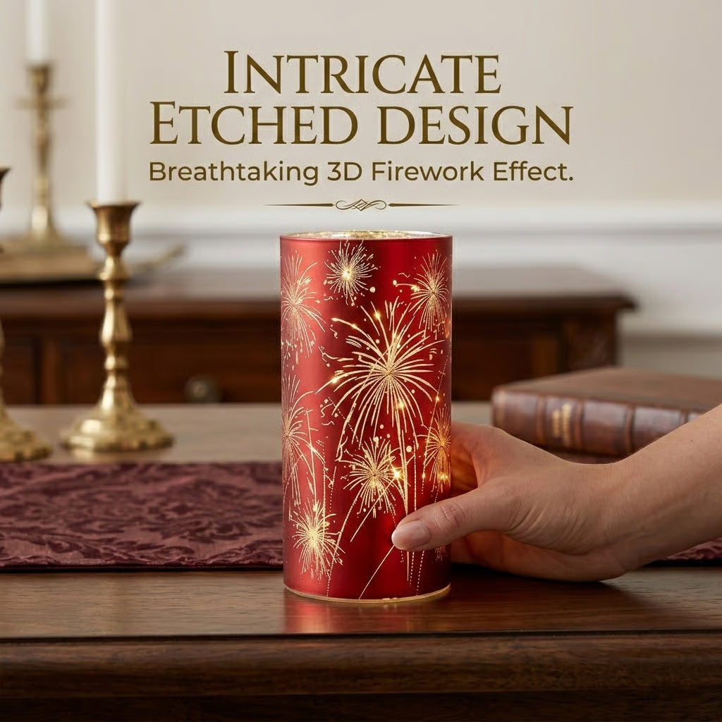 Celebration Firework Lanterns – Premium Patriotic Red. White & Blue Trio